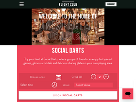 'flightclubdarts.com' screenshot