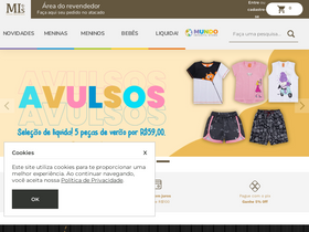 'mundoinfantilstore.com.br' screenshot