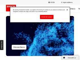 'barco.com' screenshot