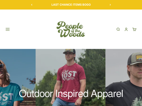 peopleofthewoods.com homepage screenshot