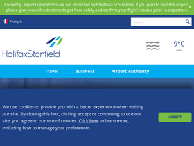 'halifaxstanfield.ca' screenshot