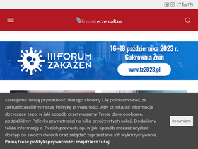 'forumleczeniaran.pl' screenshot