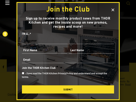 'thorkitchen.com' screenshot