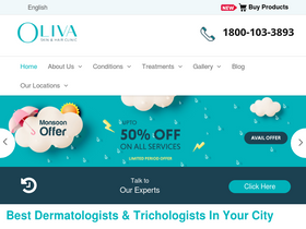 'olivaclinic.com' screenshot