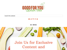 'goodforyouglutenfree.com' screenshot