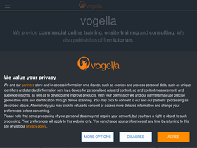 'vogella.com' screenshot