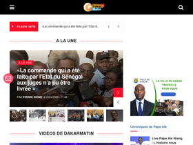 'dakarmatin.com' screenshot