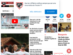 'saopaulofc.com.br' screenshot