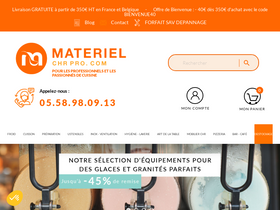 'materiel-chr-pro.com' screenshot