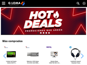 'glomastore.mx' screenshot