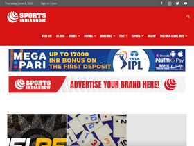 'sportsindiashow.com' screenshot