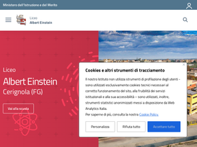 'scientificoeinstein.edu.it' screenshot