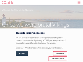 'denmark.dk' screenshot