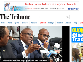'tribune242.com' screenshot