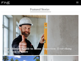 'finehomesandliving.com' screenshot