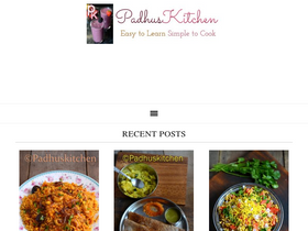 'padhuskitchen.com' screenshot