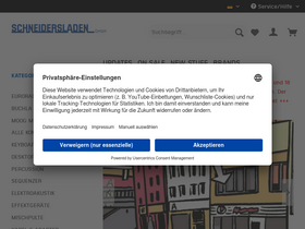 'schneidersladen.de' screenshot