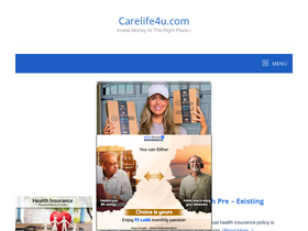 'carelife4u.com' screenshot