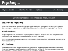 'pagalsong.in' screenshot