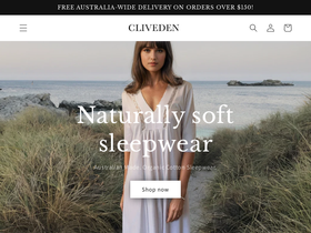 clivedencollection.com.au homepage screenshot