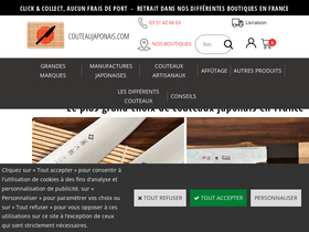 'couteaujaponais.com' screenshot