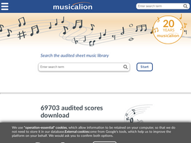 'musicalion.com' screenshot