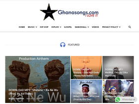 'ghanasong.com' screenshot