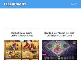 'clashdaddy.com' screenshot