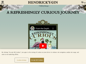 'hendricksgin.com' screenshot