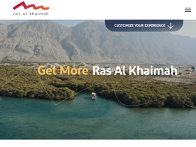 'visitrasalkhaimah.com' screenshot