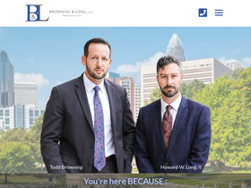 'browninglonglaw.com' screenshot
