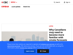 'cbc.ca' screenshot