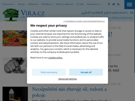 'vira.cz' screenshot