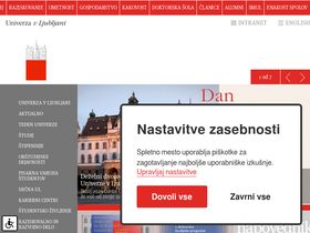 'arhiv.nuk.uni-lj.si' screenshot