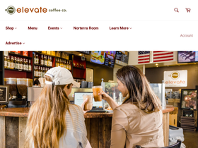 elevatecoffee.com homepage screenshot