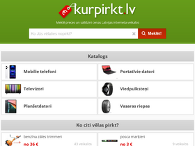 'kurpirkt.lv' screenshot