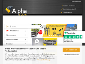 'alpha-solar.info' screenshot