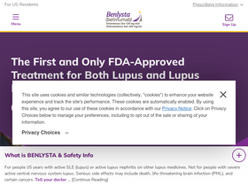 'benlysta.com' screenshot