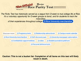 'ricepuritytest.com' screenshot