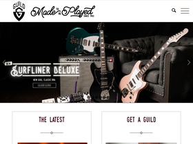 'guildguitars.com' screenshot