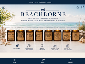 Beachborne homepage screenshot