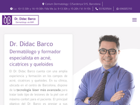 'dbdermatologiabarcelona.com' screenshot