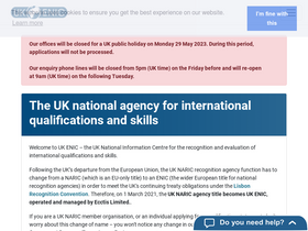 'enic.org.uk' screenshot