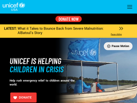 'unicefusa.org' screenshot