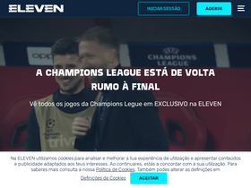 'elevensports.pt' screenshot