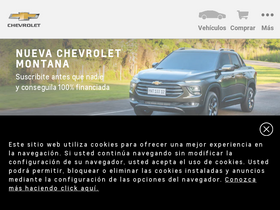 'chevrolet.com.ar' screenshot