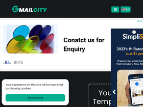 'gmailcity.com' screenshot