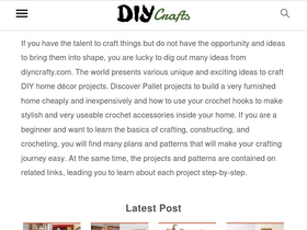 'diyncrafty.com' screenshot