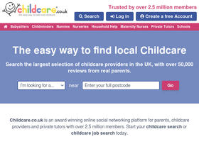 'childcare.co.uk' screenshot