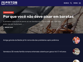 'fatosdesconhecidos.com.br' screenshot